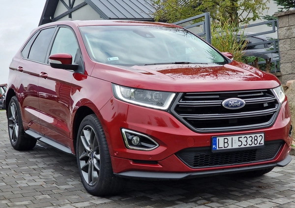 Ford EDGE cena 74500 przebieg: 263250, rok produkcji 2016 z Ustroń małe 211